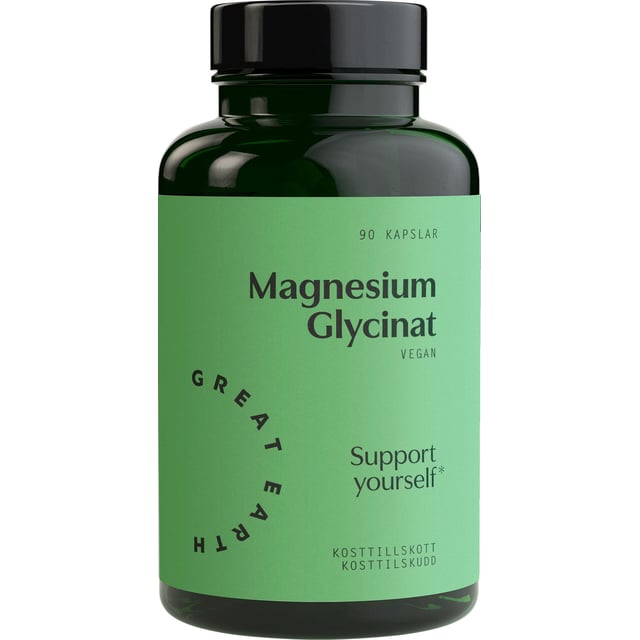 Great Earth Magnesiumglycinat 90 kapslar | Vitaminer & kosttillskott - Vitaminer & mineraler - Magnesium | Apoteka
