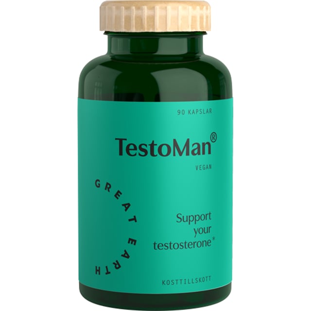 Great Earth TestoMan 90 kapslar | Vitaminer & kosttillskott - Energi & fokus | Apoteka