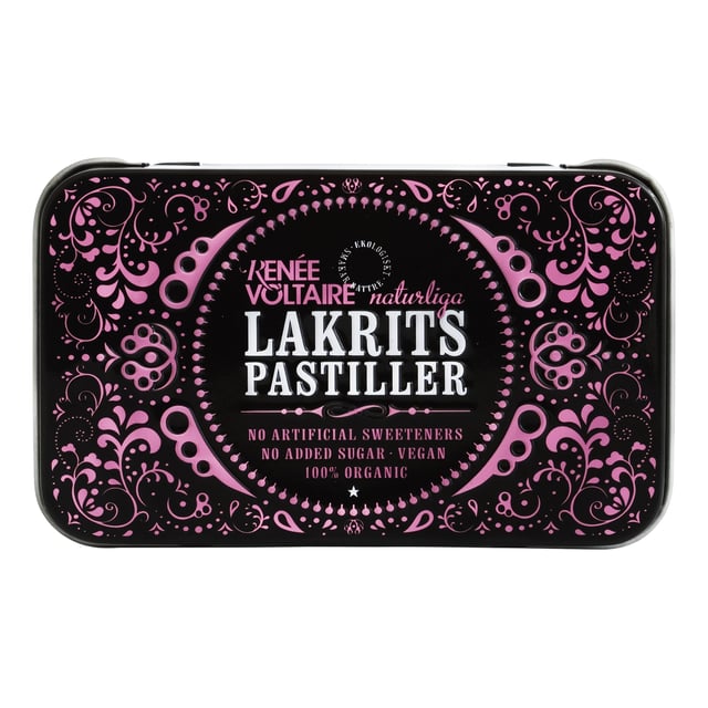 Renée Voltaire Lakritspastiller - 100% ekologisk rot 40 g EKO | Mat & dryck - Snacks & godis - Lakrits | Apoteka