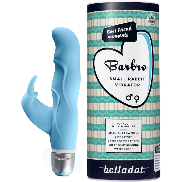 Belladot Barbro Liten Rabbit-vibrator Blå