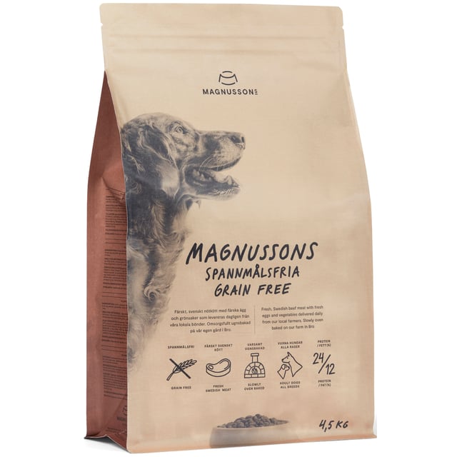 Magnusson Spannmålsfritt hundfoder 4,5 kg