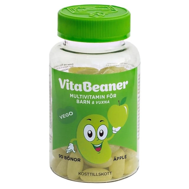 VitaBeaner Multivitamin Äpple 90 st | Baby, barn & förälder - Vitaminer & kosttillskott för barn - Vitaminer för barn - Multivitamin för barn,Vitaminer & kosttillskott - Vitaminer & mineraler - Multivitamin - Multivitaminkomplex | Apoteka