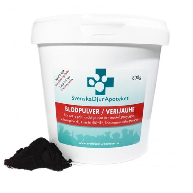 Svenska DjurApoteket Blodpulver 800 g | Djur - Djurfoder & tillskott - Tillskott för päls | Apoteka