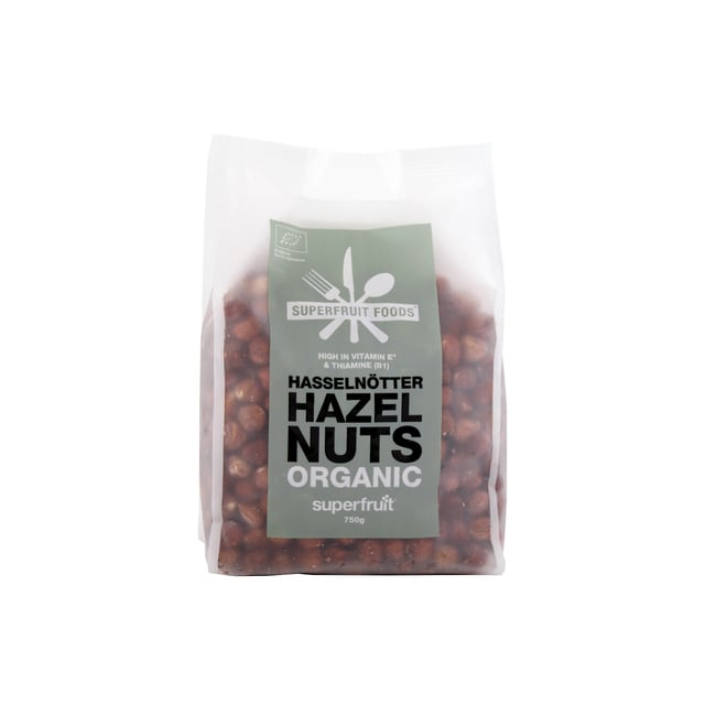 Superfruit Foods Hasselnötter Naturella EKO 750g | Mat & dryck - Snacks & godis - Naturgodis | Apoteka