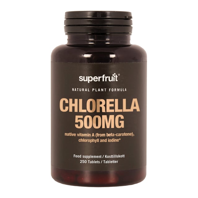 Superfruit Chlorella 500 mg 250 tabletter | Vitaminer & kosttillskott - Vitaminer & mineraler - A-vitamin,Vitaminer & kosttillskott - Växtbaserade kosttillskott | Apoteka