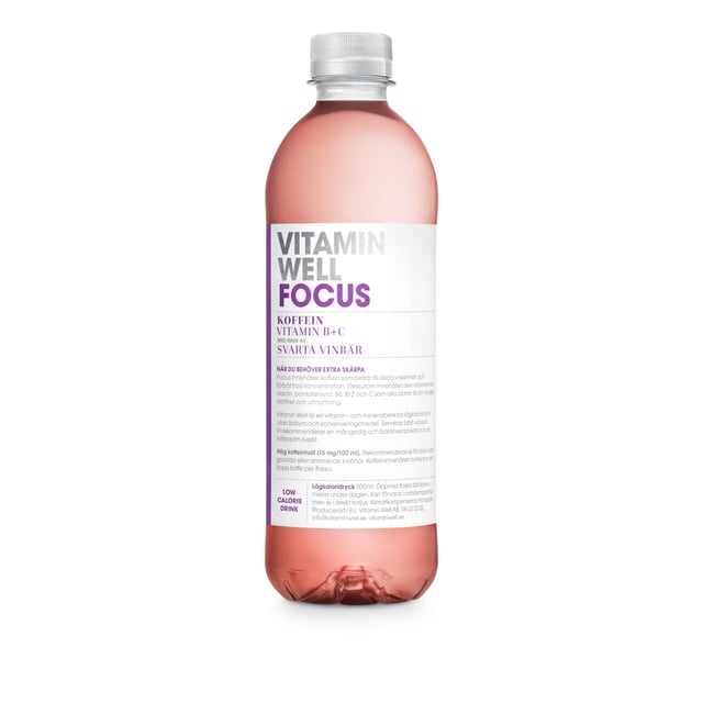 Vitamin Well Focus 500 ml | Mat & dryck - Drycker - Funktionell dryck | Apoteka