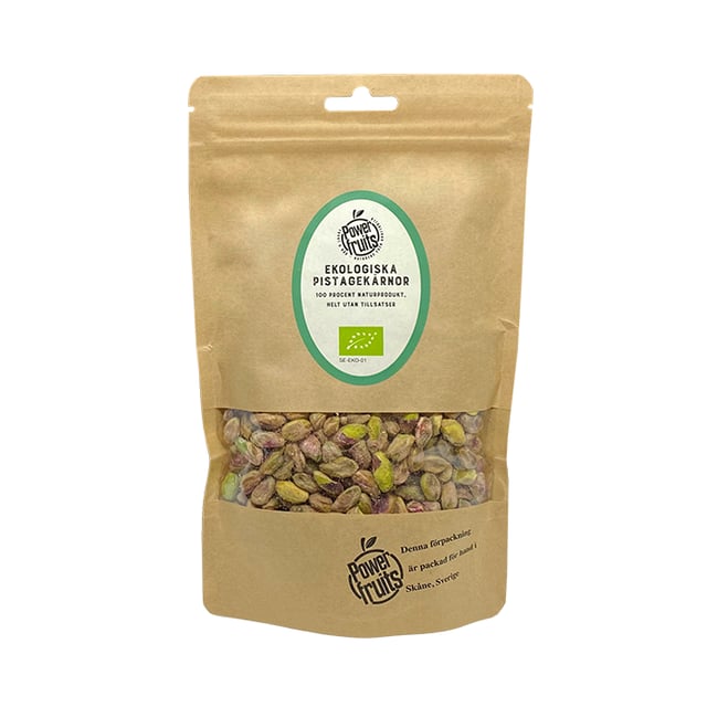 Powerfruits Pistagekärnor Eko Raw 250 g | Mat & dryck - Skafferi - Torkad frukt, nötter & frön,Mat & dryck - Snacks & godis - Naturgodis | Apoteka