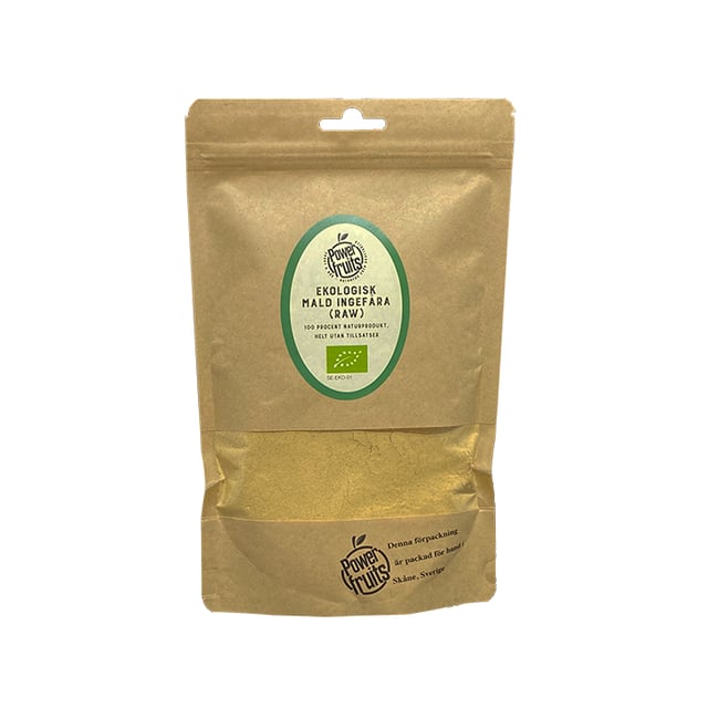 Powerfruits Ingefära Mald Eko Raw 200 g | Mat & dryck - Skafferi - Kryddor & smaksättning - Kryddor | Apoteka