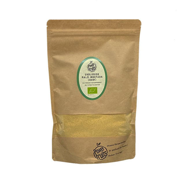 Powerfruits Ingefära Mald Eko Raw 350 g | Mat & dryck - Skafferi - Kryddor & smaksättning - Kryddor | Apoteka