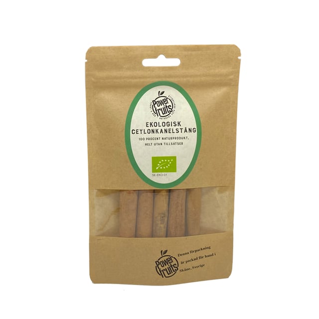 Powerfruits Ekologisk Ceylonkanel 5 st | Mat & dryck - Skafferi - Kryddor & smaksättning - Kryddor | Apoteka