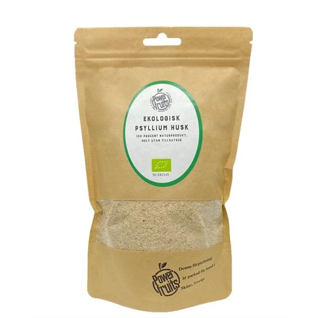 Powerfruits Ekologisk Psyllium Husk 500g | Mat & dryck - Skafferi - Torkad frukt, nötter & frön | Apoteka