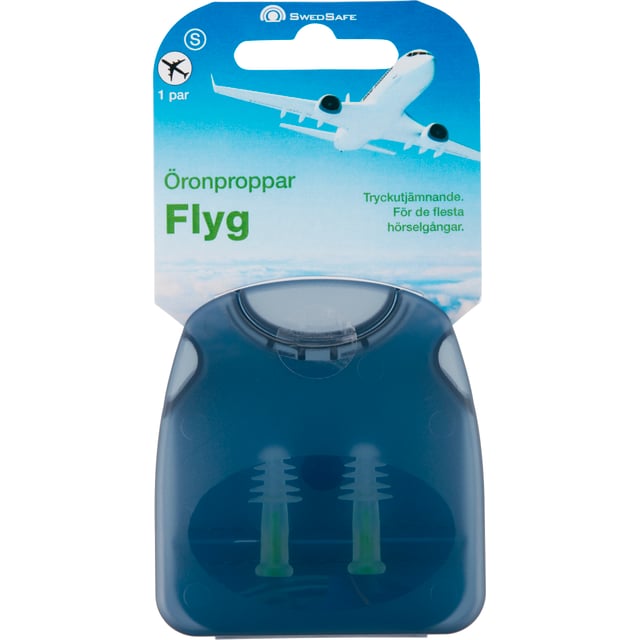 SwedSafe Flygpropp S 2 st | Ögon & öron - Öron - Öronproppar,Hjälpmedel & säkerhet - Till resan | Apoteka