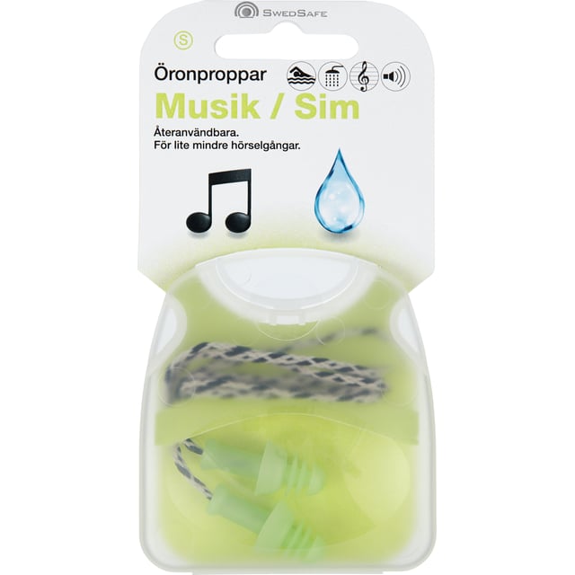 SwedSafe Musik & simpropp s 2 st | Ögon & öron - Öron - Öronproppar | Apoteka