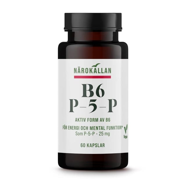NÄROKÄLLAN B6 P-5-P 60 kapslar | Vitaminer & kosttillskott - Vitaminer & mineraler - B-vitaminer - Vitamin B6 Pyridoxin,Vitaminer & kosttillskott - Energi & fokus | Apoteka