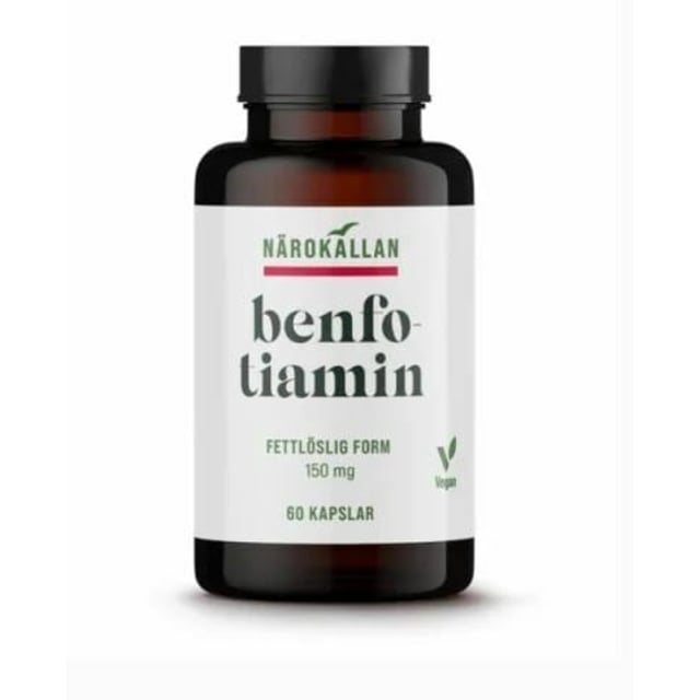 Närokällan Benfotiamin 150 mg 60 kapslar | Vitaminer & kosttillskott - Vitaminer & mineraler - B-vitaminer - Vitamin B1 Tiamin | Apoteka