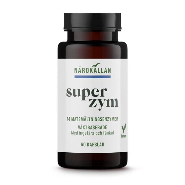 NÄROKÄLLAN Superzym 60 kapslar | Vitaminer & kosttillskott - Kosttillskott för mage - Matsmältningsenzymer,Mage & tarm - Matsmältning | Apoteka