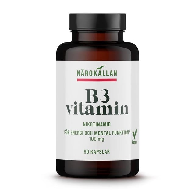 Närokällan B3 Niacinamid 100 mg 90 kapslar | Vitaminer & kosttillskott - Vitaminer & mineraler - B-vitaminer - Vitamin B3 Niacin,Vitaminer & kosttillskott - Hud, hår & naglar | Apoteka