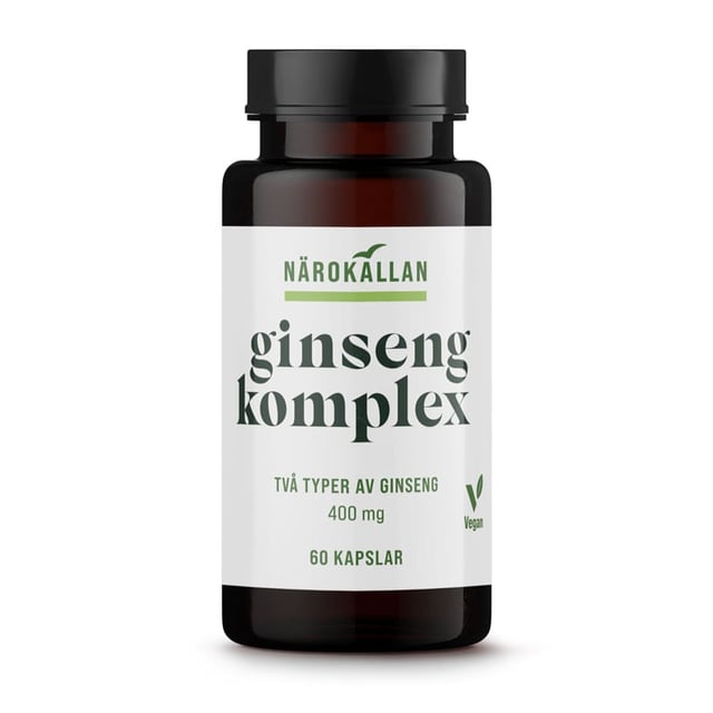 Närokällan Ginseng Komplex 60 kapslar | Vitaminer & kosttillskott - Växtbaserade kosttillskott | Apoteka