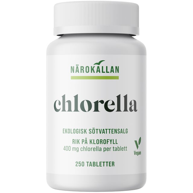 Närokällan Chlorella 250 tabletter | Vitaminer & kosttillskott - Växtbaserade kosttillskott | Apoteka