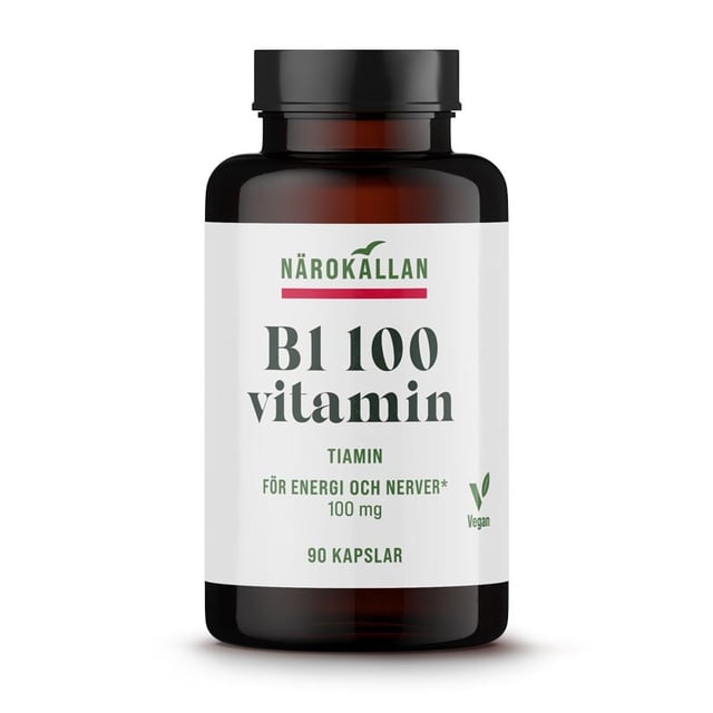 Närokällan B1 100 mg 90 kapslar | Vitaminer & kosttillskott - Vitaminer & mineraler - B-vitaminer - Vitamin B1 Tiamin | Apoteka