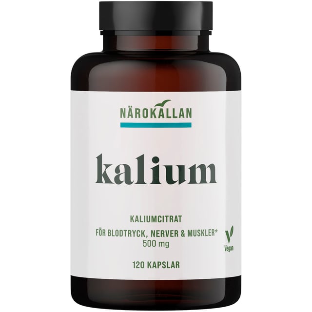 Närokällan Kaliumcitrat 120 kapslar | Vitaminer & kosttillskott - Vitaminer & mineraler - Kalium | Apoteka