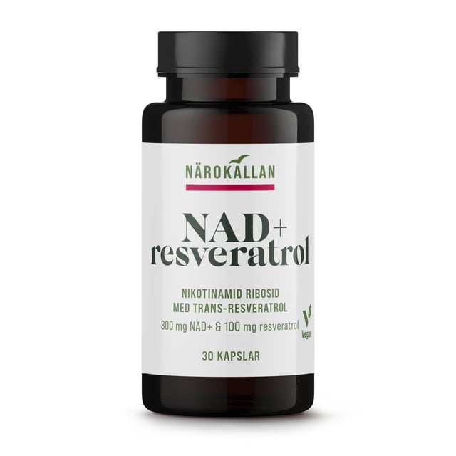 Närokällan NAD+ Resveratrol 30 kapslar | Vitaminer & kosttillskott - Energi & fokus | Apoteka