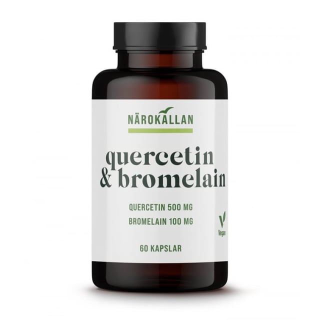 Närokällan Quercetin & Bromelain 60 kapslar | Vitaminer & kosttillskott - Växtbaserade kosttillskott | Apoteka