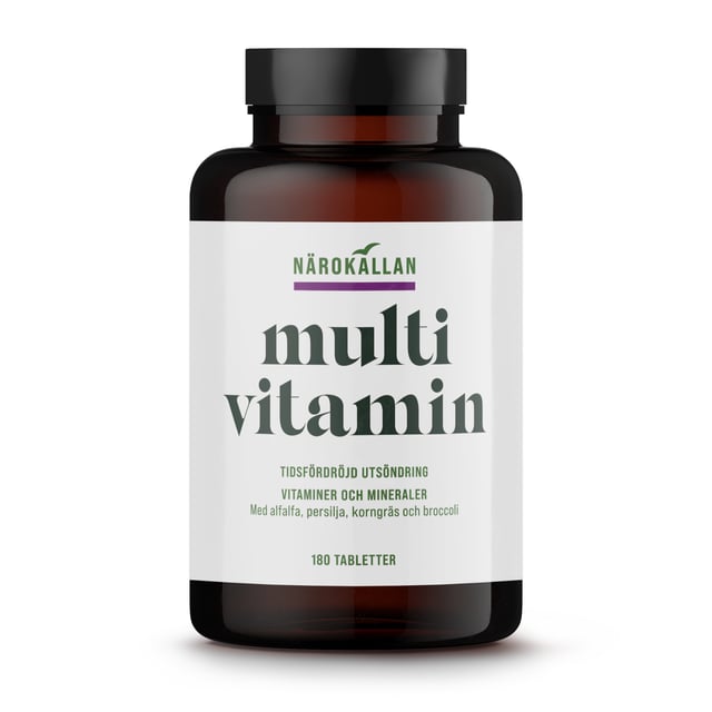 Närokällan Multivitamin Tidsfördröjd 180 tabletter | Vitaminer & kosttillskott - Vitaminer & mineraler - Multivitamin - Multivitaminkomplex | Apoteka