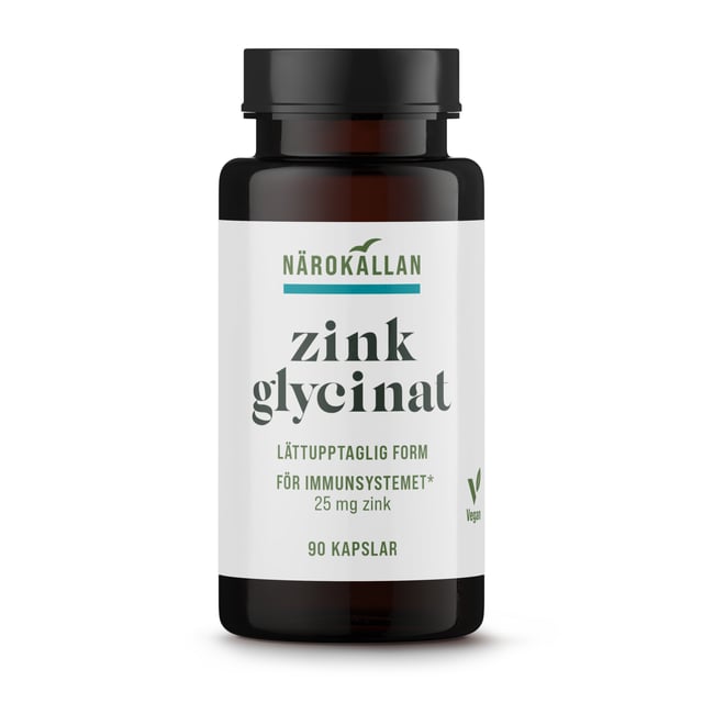 Närokällan Zinkglycinat 90 kapslar | Vitaminer & kosttillskott - Vitaminer & mineraler - Zink | Apoteka