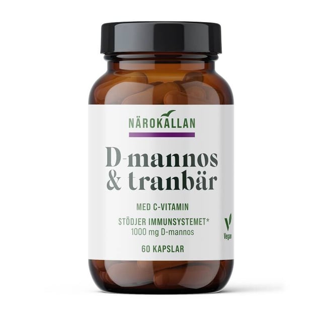Närokällan D-Mannos + Tranbär 60 kapslar | Vitaminer & kosttillskott - Tranbär | Apoteka