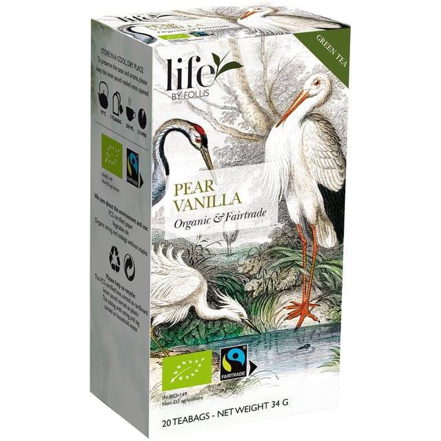 life BY FOLLIS Organic Tea Päron & Vanilj 20 tepåsar