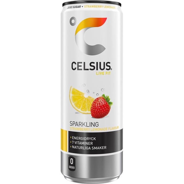 Celsius Strawberry Lemonade 355 ml | Mat & dryck - Drycker - Energidryck,Träning - Energigivande - Energidryck | Apoteka