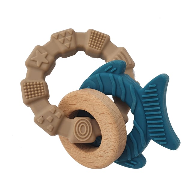 SUMMERVILLE organic Bitleksak Fisk Ocean Blue 1 st | Baby, barn & förälder - Leksaker - Bitringar & bitleksaker,Baby, barn & förälder - Leksaker - Babyleksaker 0-6 månader | Apoteka