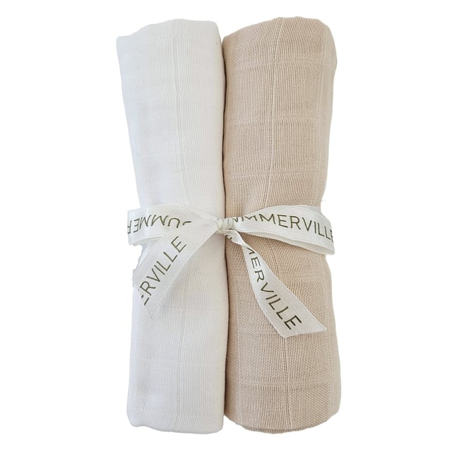 Summerville Muslinfilt Sandshell 2 st | Baby, barn & förälder - Sömn för barn - Snuttefiltar,Baby, barn & förälder - Babyfiltar | Apoteka