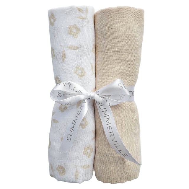 Summerville Muslinfilt Petal Sandshell 2 st | Baby, barn & förälder - Sömn för barn - Snuttefiltar,Baby, barn & förälder - Babyfiltar | Apoteka