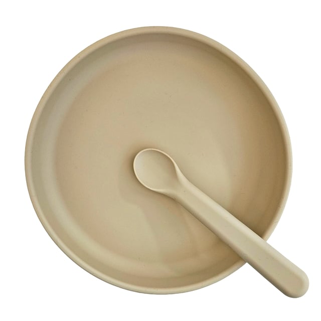 Summerville Tallrik och Sked Silikon Sandshell