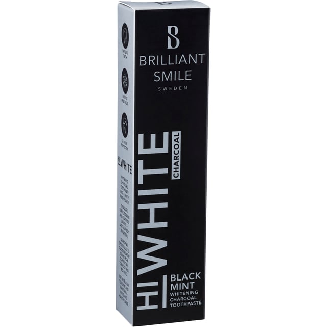 Brilliant Smile HiWhite Charcoal Black Mint 65 ml | Munvård - Tandkräm | Apoteka