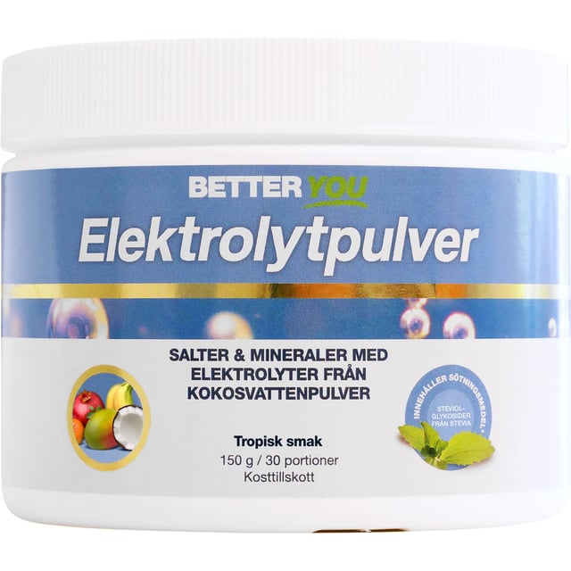 Better You Elektrolytpulver Tropisk 150g | Vitaminer & kosttillskott - Elektrolyter,Träning - Vätskeersättning | Apoteka