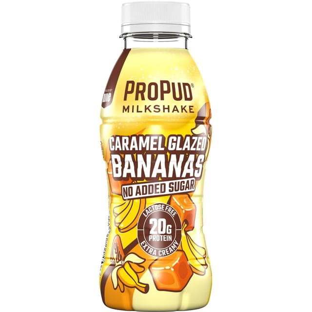 ProPud Milkshake Caramel Glazed Bananas 330 ml | Träning - Proteintillskott - Proteindryck,Mat & dryck - Drycker - Funktionell dryck | Apoteka