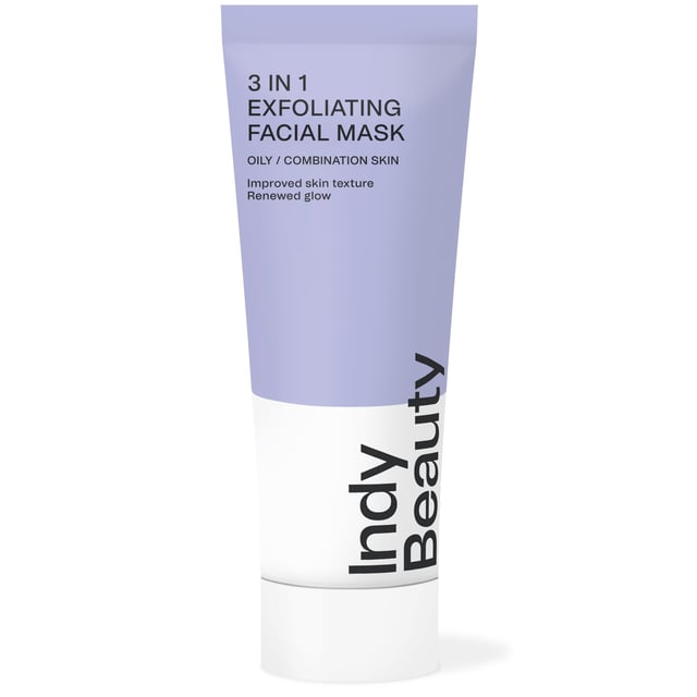 Indy Beauty 3 in 1 Exfoliating Facial Mask 75ml | Hudvård - Ansiktsvård - Ansiktsmask - Djuprengörande ansiktsmask,Hudvård - Ansiktsvård - Ansiktsexfoliering | Apoteka