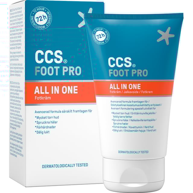 CCS Foot Pro All In One 5-i-1 Fotkräm 100 ml | Hudvård - Händer & fötter - Fotvård - Förhårdnader & sprickor | Apoteka