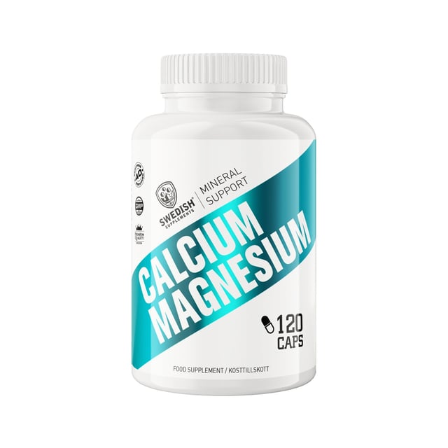 Swedish Supplements Calcium & Magnesium 120 kapslar | Vitaminer & kosttillskott - Vitaminer & mineraler - Kalcium,Vitaminer & kosttillskott - Vitaminer & mineraler - Magnesium | Apoteka