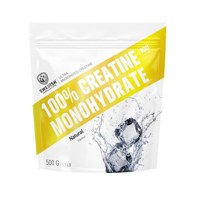 Swedish Supplements Creatine Monohydrate 500 g | Träning - Energigivande - Kreatin | Apoteka