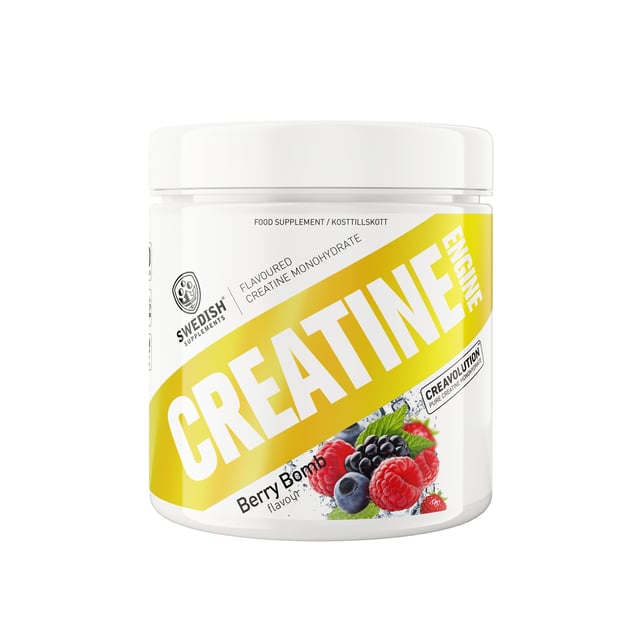 Swedish Supplements Creatine Engine Berry Bomb 300 g | Träning - Energigivande - Kreatin | Apoteka