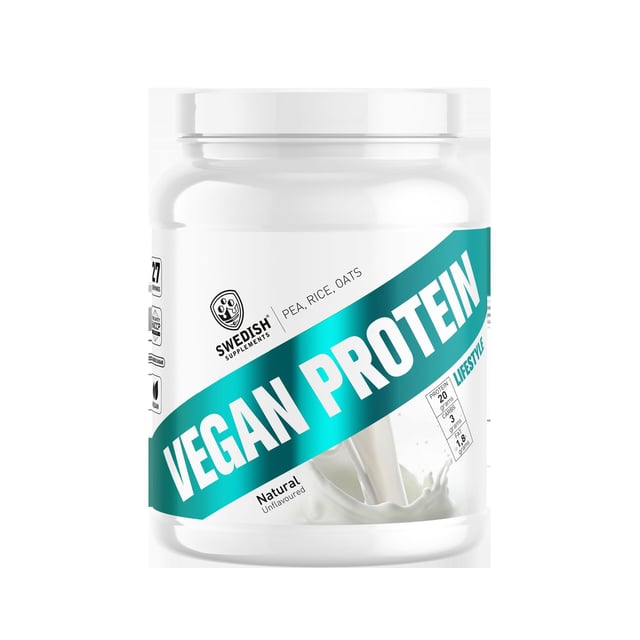 Swedish Supplements Vegan Protein Deluxe Natural Flavour 750 g | Träning - Proteintillskott - Proteinpulver - Veganskt proteinpulver | Apoteka