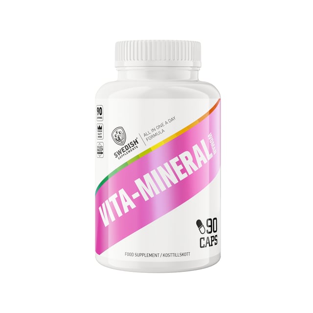 Swedish Supplements Vita-Mineral Kvinna 90 kapslar | Vitaminer & kosttillskott - Vitaminer & mineraler - Multivitamin - Multivitaminkomplex | Apoteka