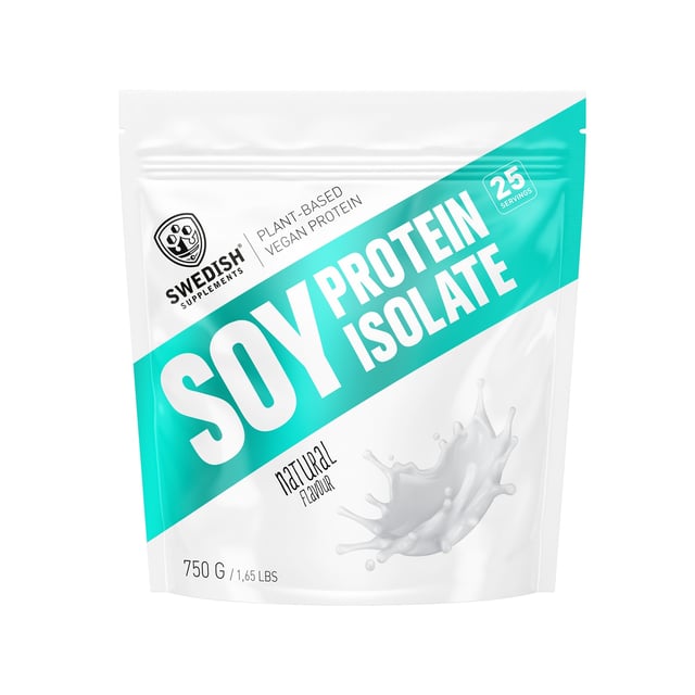 Swedish Supplements Soy Protein Isolate Naturell 750 g | Träning - Proteintillskott - Proteinpulver - Veganskt proteinpulver | Apoteka