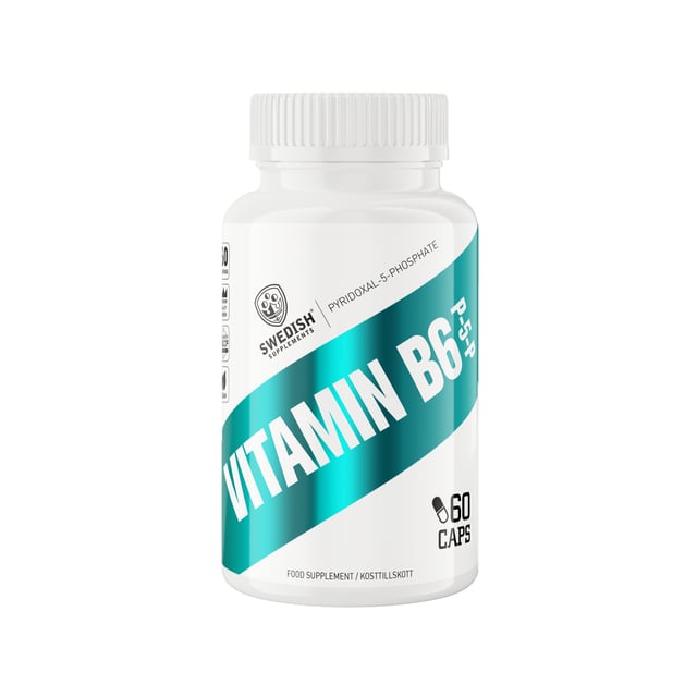 Swedish Supplements Vitamin B6 P5P 60 st | Vitaminer & kosttillskott - Vitaminer & mineraler - B-vitaminer - Vitamin B6 Pyridoxin | Apoteka