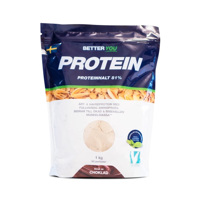 Better You Ärt- & Havreprotein Choklad 1 kg | Träning - Proteintillskott - Proteinpulver - Veganskt proteinpulver | Apoteka