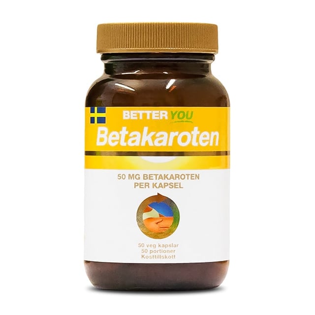 Better You Betakaroten 50 kapslar | Vitaminer & kosttillskott - Vitaminer & mineraler - A-vitamin,Vitaminer & kosttillskott - Betakaroten,Vitaminer & kosttillskott - Hud, hår & naglar | Apoteka